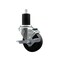 Service Caster 3.5'' SS Phenolic Swivel 1-3/4'' Expanding Stem Caster with Brake SCC-SSEX20S3514-PHS-TLB-134 - alternate 1